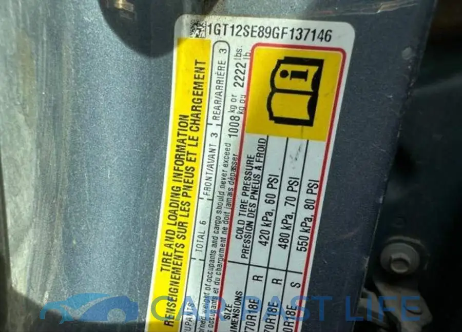 1GT12SE89GF137146# 9
