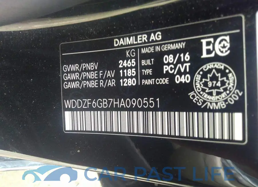 WDDZF6GB7HA090551# 9