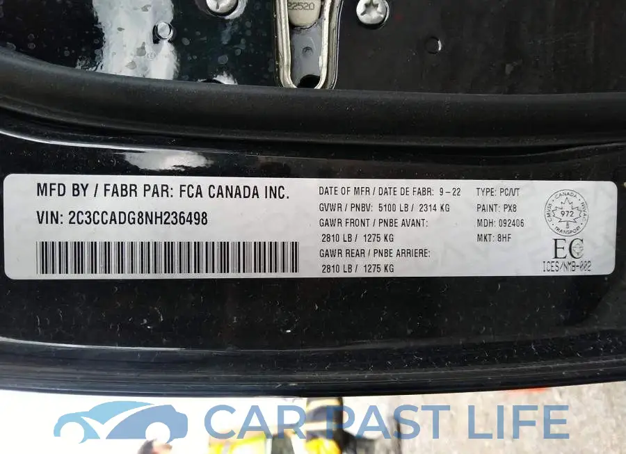 2C3CCADG8NH236498# 9