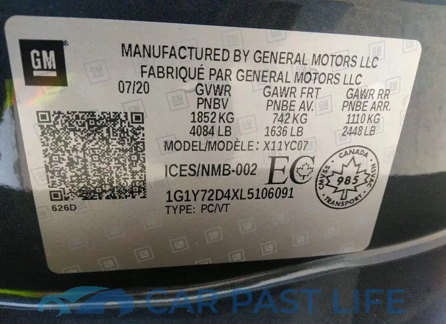 1G1Y72D4XL5106091# 9