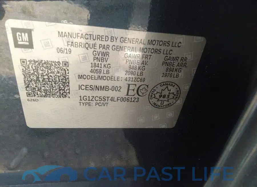 1G1ZC5ST4LF006123# 9