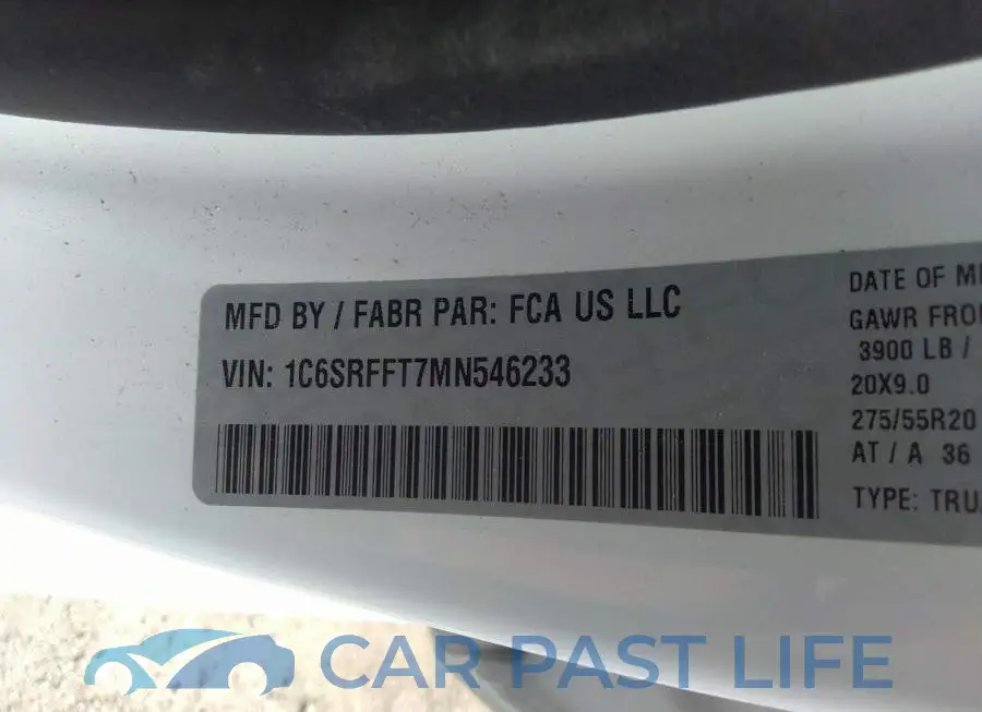 1C6SRFFT7MN546233# 9