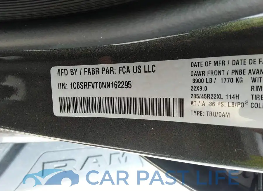 1C6SRFVT0NN162295# 9