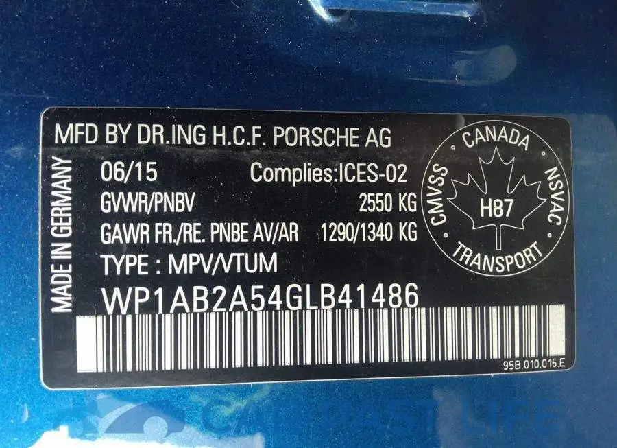 WP1AB2A54GLB41486# 9