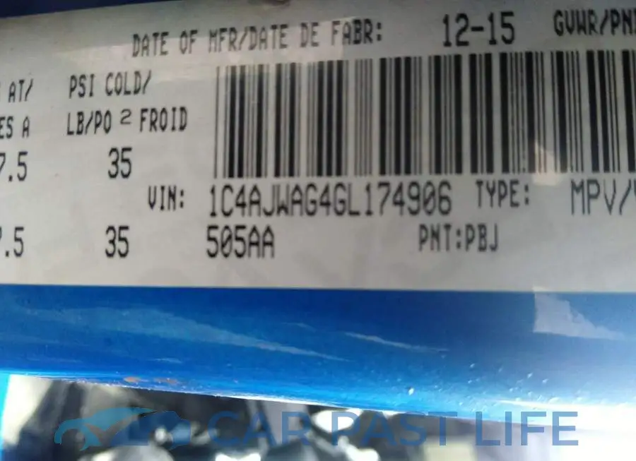 1C4AJWAG4GL174906# 9