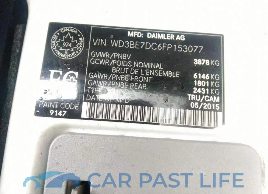 WD3BE7DC6FP153077# 9