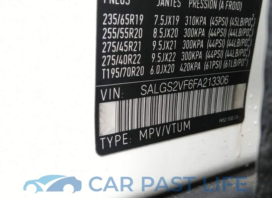 SALGS2VF6FA213306# 9