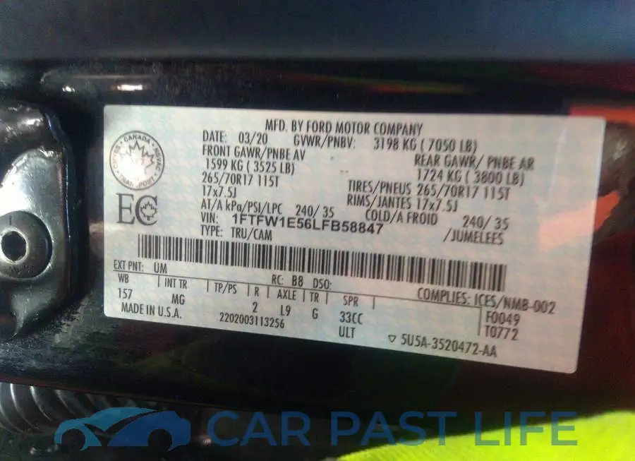 1FTFW1E56LFB58847# 9
