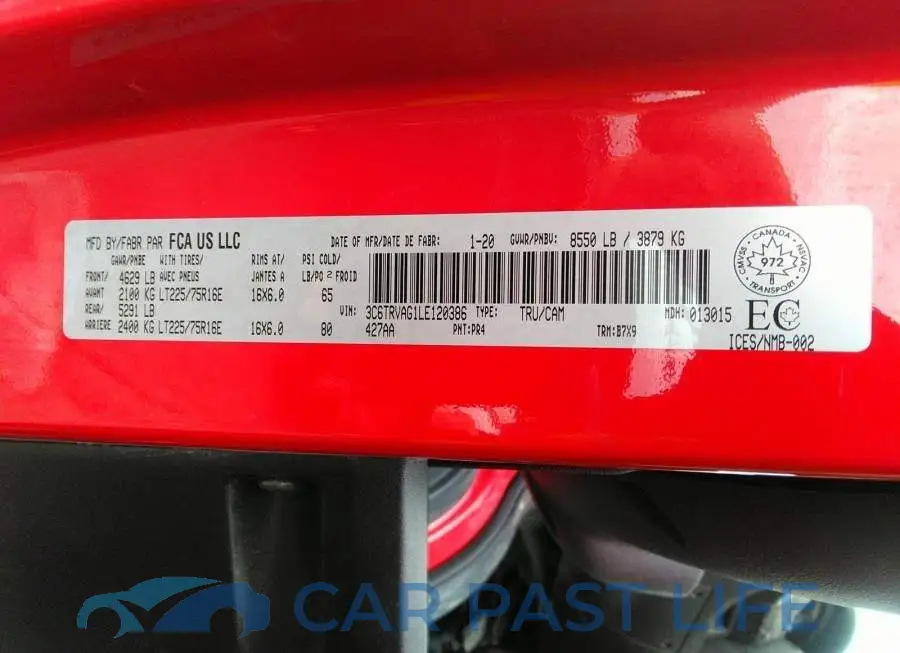 3C6TRVAG1LE120386# 9