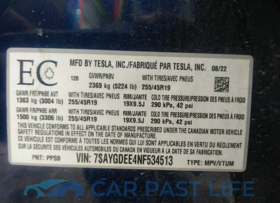 7SAYGDEE4NF534513# 9