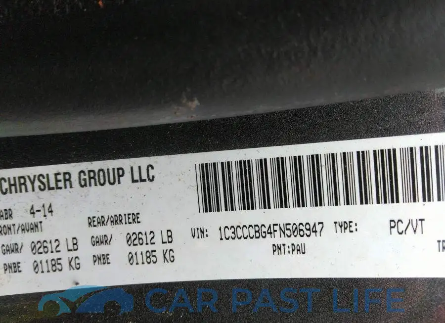1C3CCCBG4FN506947# 9