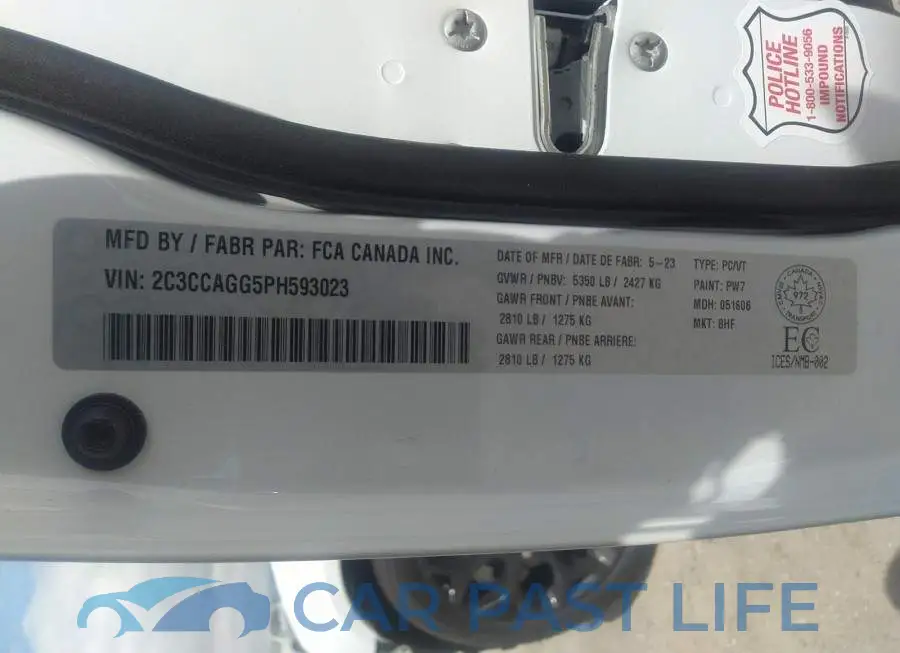 2C3CCAGG5PH593023# 9
