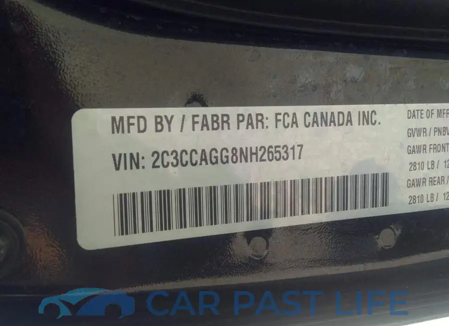 2C3CCAGG8NH265317# 9