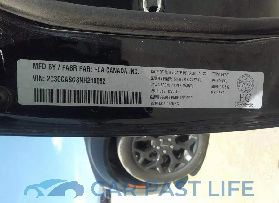2C3CCASG8NH210082# 9