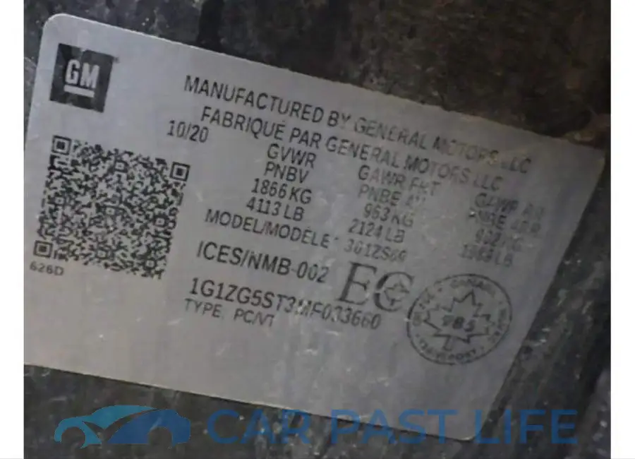 1G1ZG5ST3MF033660# 8