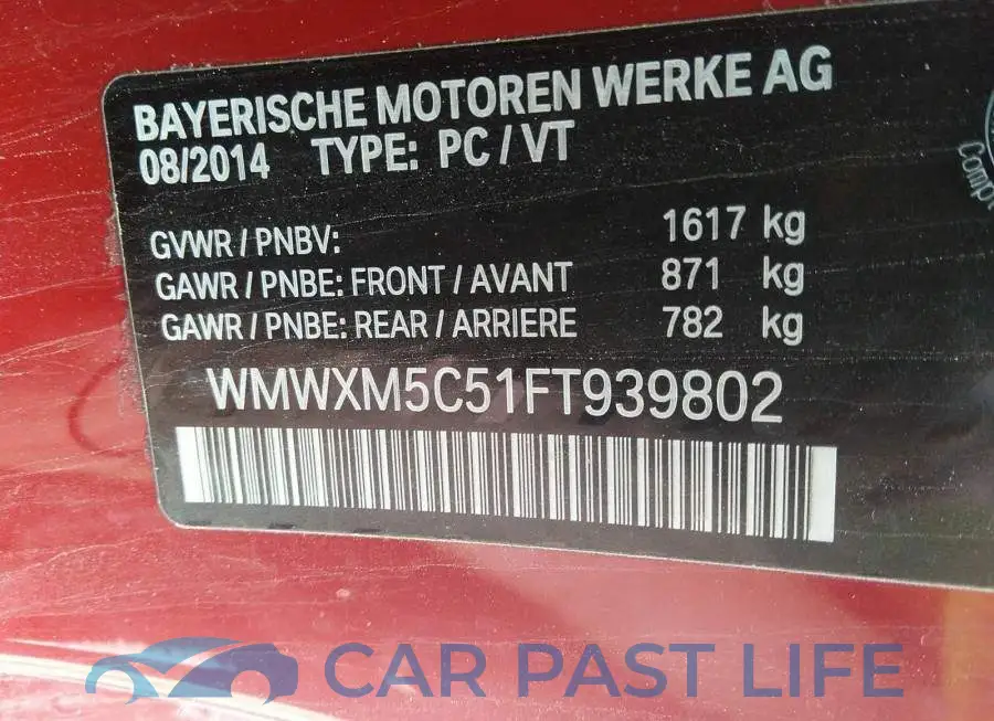WMWXM5C51FT939802# 9