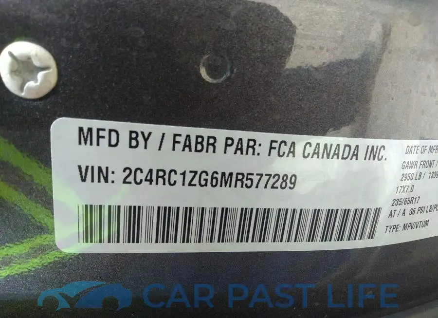 2C4RC1ZG6MR577289# 9