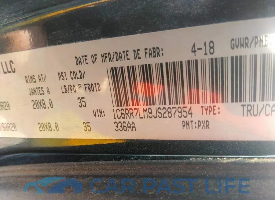1C6RR7LM9JS287954# 9