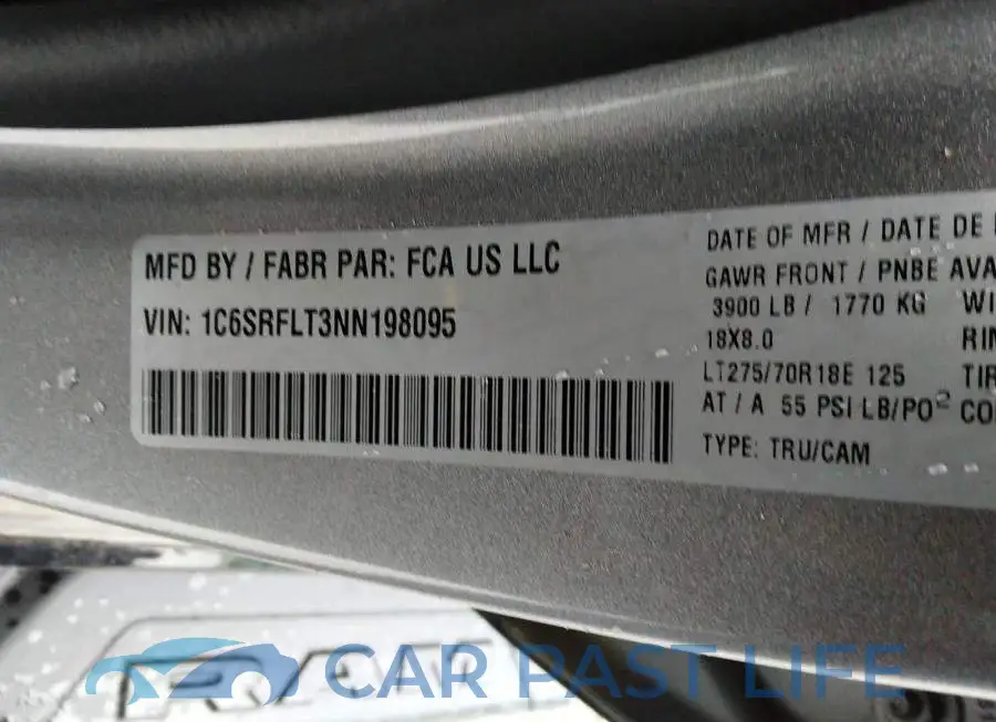 1C6SRFLT3NN198095# 9