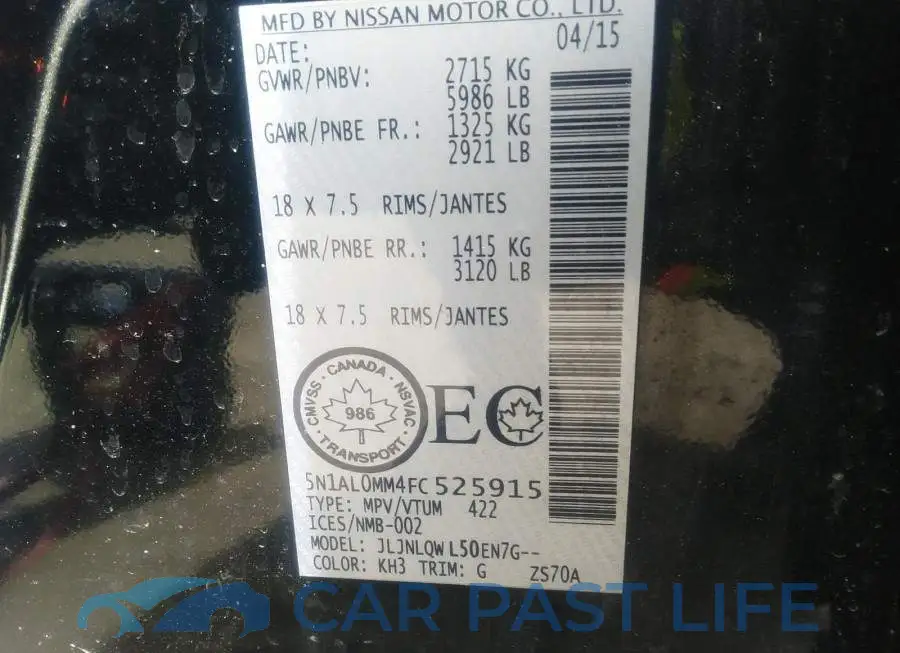 5N1AL0MM4FC525915# 9