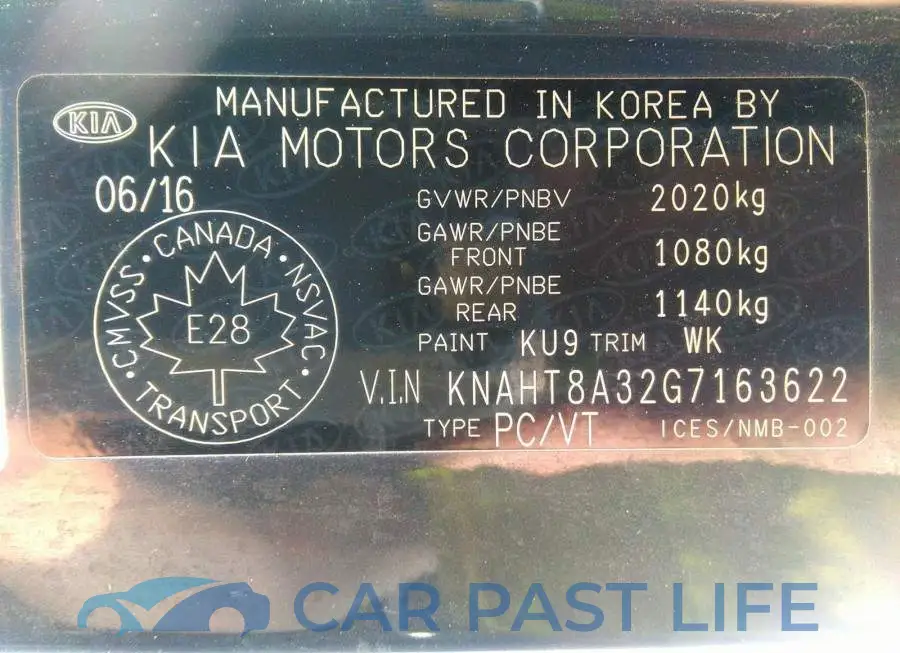KNAHT8A32G7163622# 9