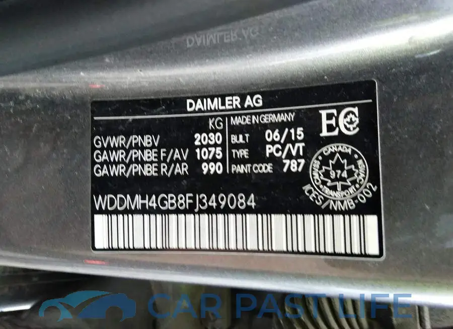 WDDMH4GB8FJ349084# 9