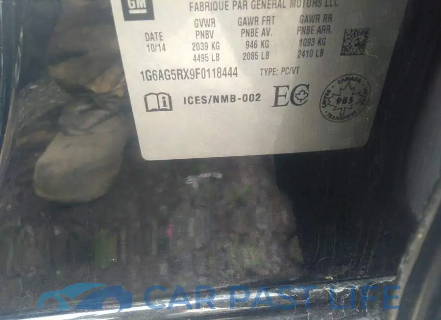 1G6AG5RX9F0118444# 9