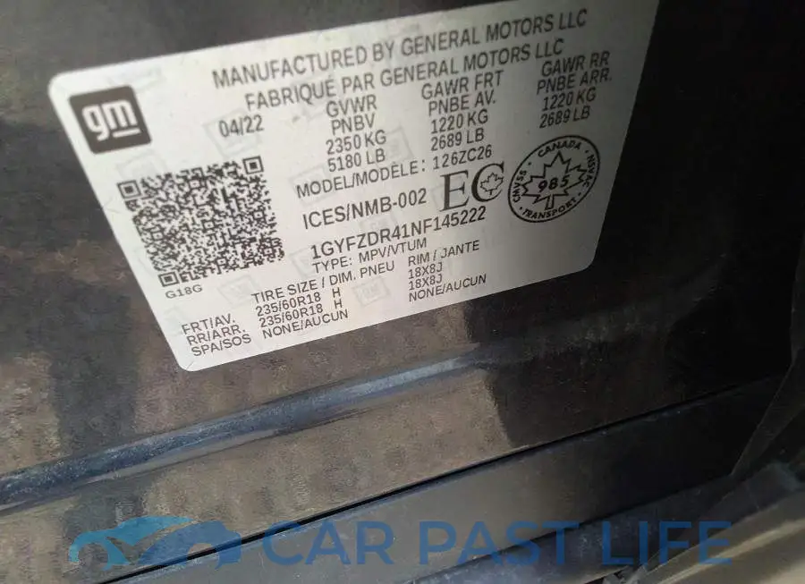 1GYFZDR41NF145222# 9