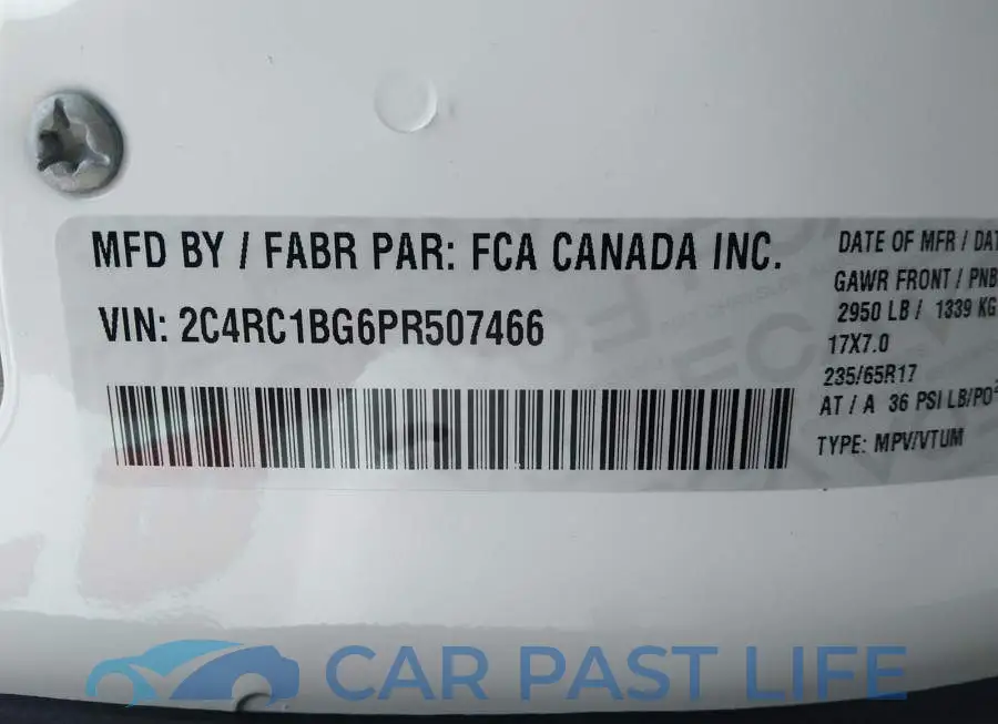 2C4RC1BG6PR507466# 9