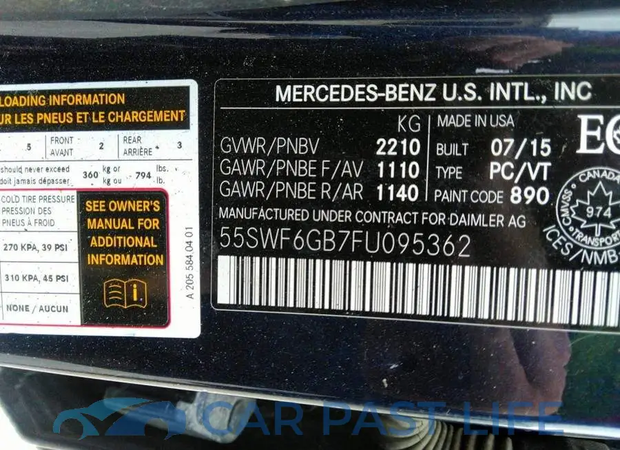 55SWF6GB7FU095362# 9