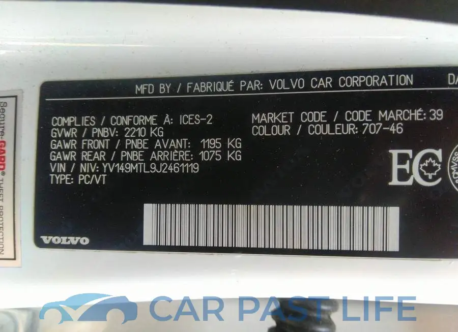 YV149MTL9J2461119# 9
