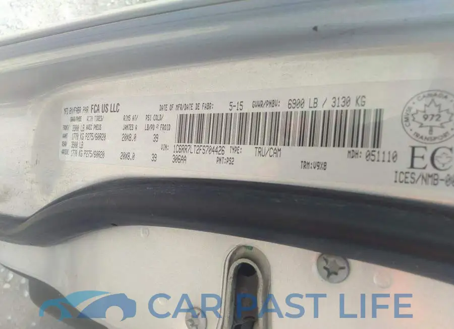 1C6RR7LT2FS704426# 9