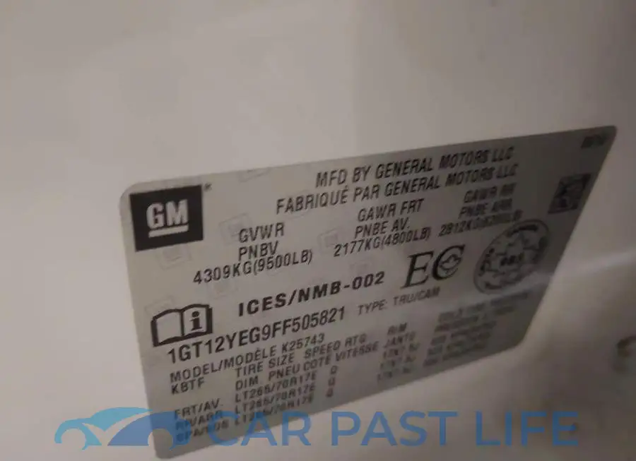 1GT12YEG9FF505821# 9