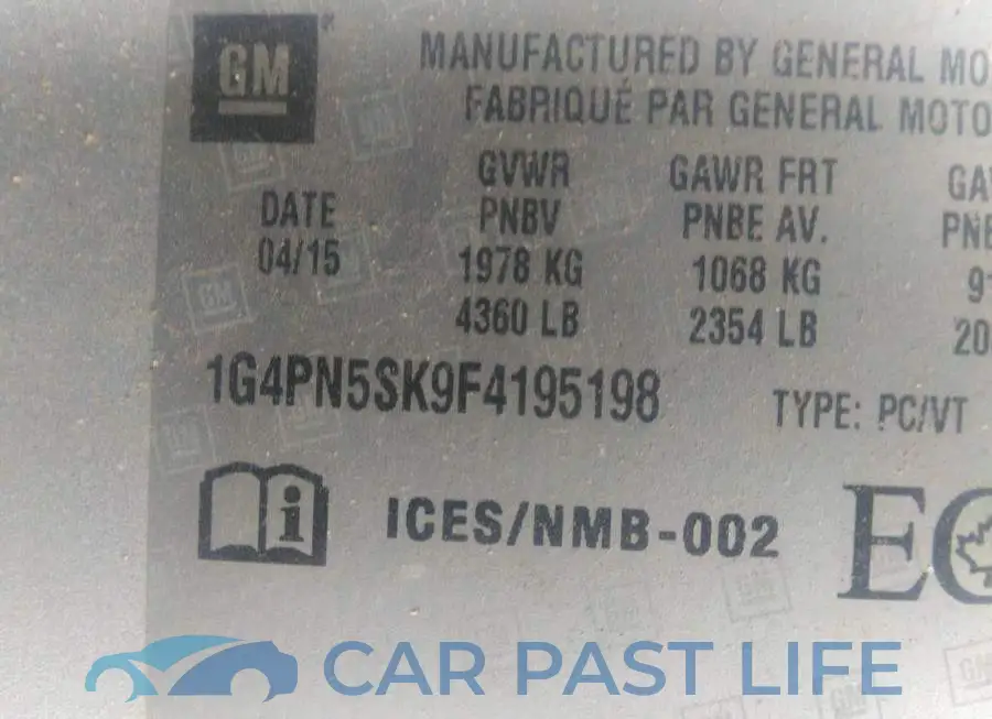 1G4PN5SK9F4195198# 9