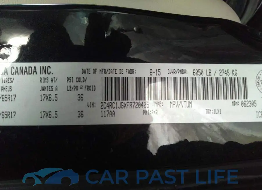 2C4RC1JGXFR720405# 9