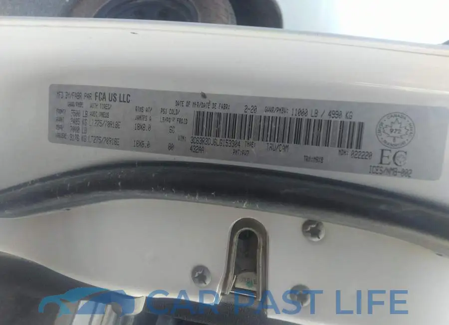 3C63R3DJ6LG153304# 9