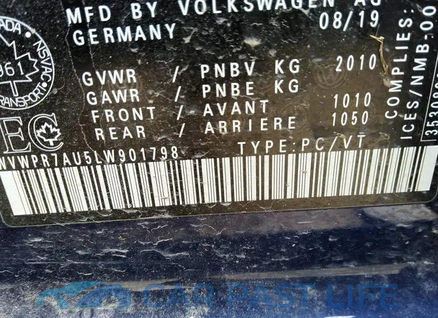 WVWPR7AU5LW901798# 9