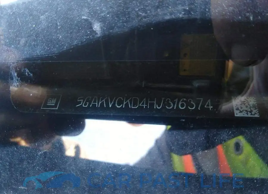 5GAKVCKD4HJ316374# 9