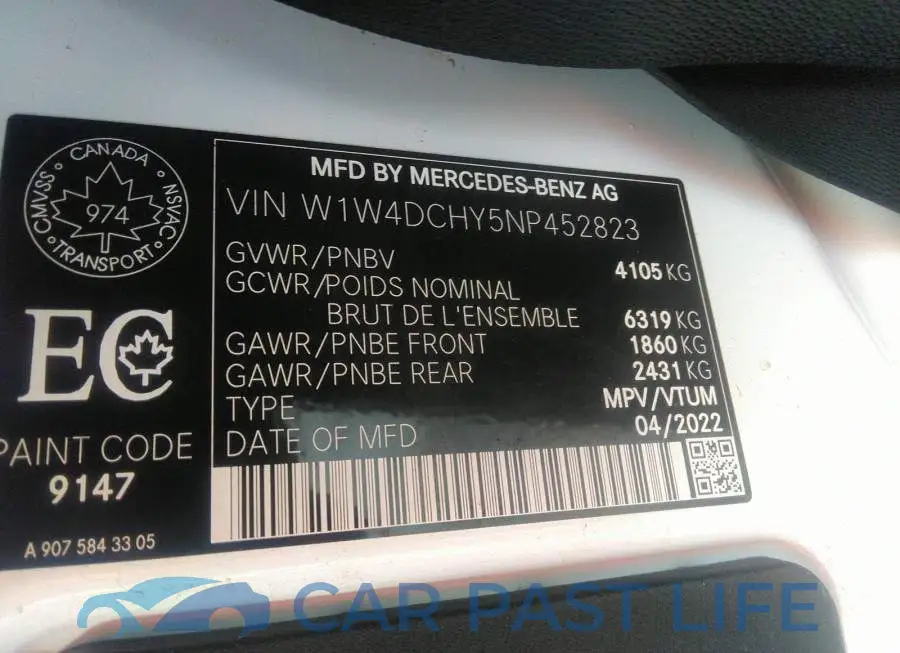 W1W4DCHY5NP452823# 9