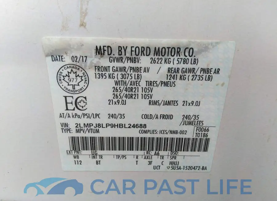 2LMPJ8LP9HBL24688# 9