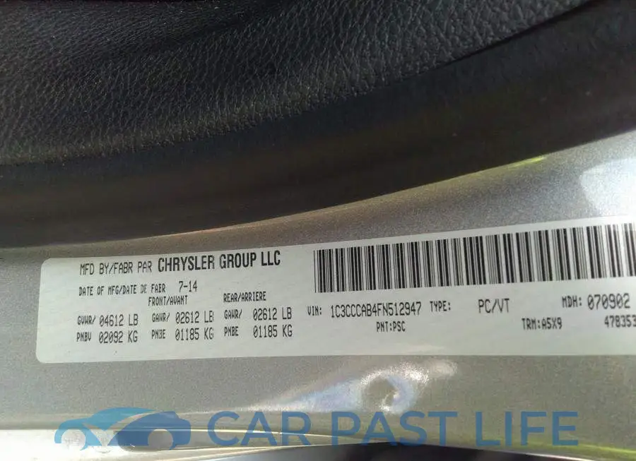 1C3CCCAB4FN512947# 9