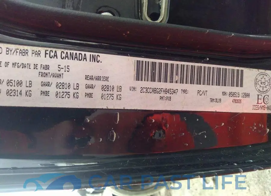 2C3CCABG2FH845347# 9