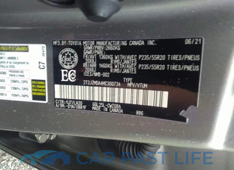 2T2JZMDA4MC300734# 9