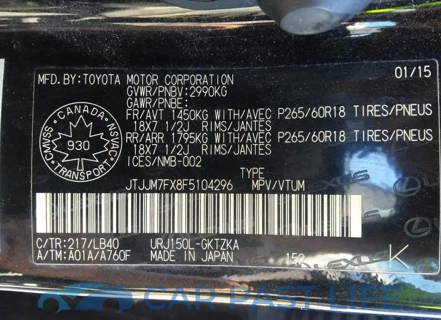 JTJJM7FX8F5104296# 9