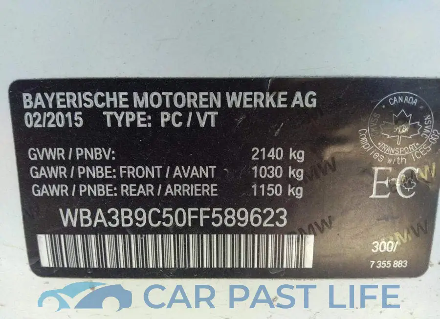 WBA3B9C50FF589623# 9