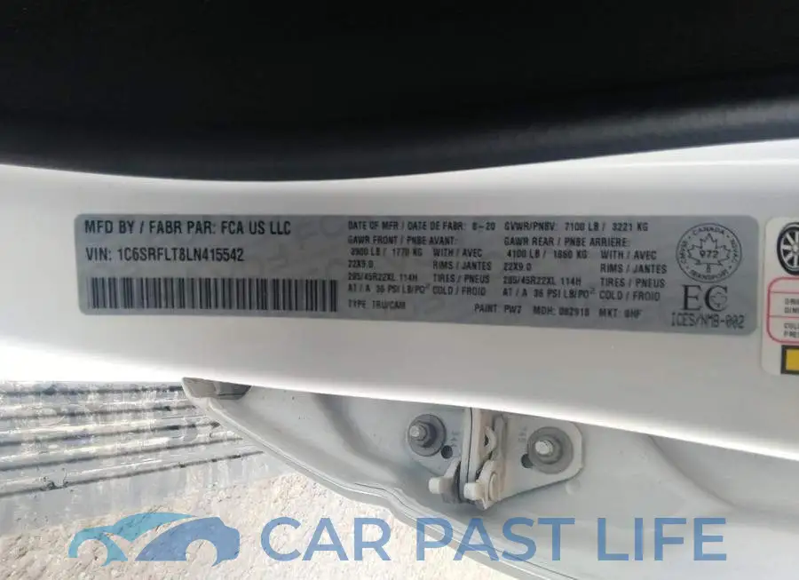 1C6SRFLT8LN415542# 9