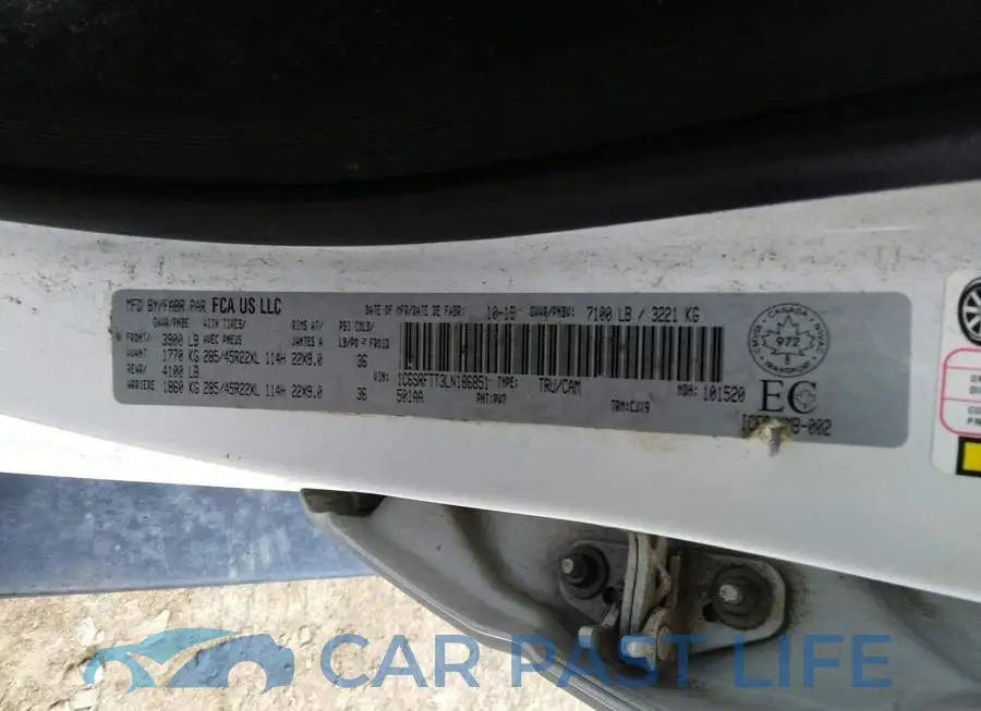 1C6SRFTT3LN186851# 9