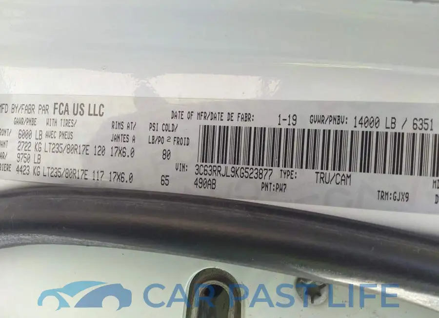 3C63RRJL9KG523877# 9