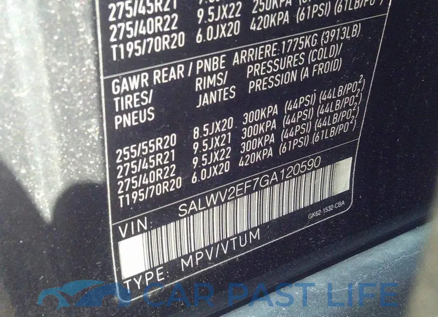 SALWV2EF7GA120590# 9