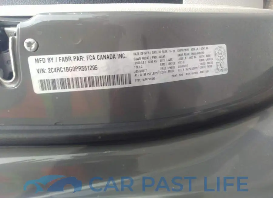 2C4RC1BG0PR561295# 9